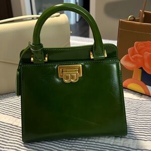 Brandon Blackwood Jazmine Green Leather Handbag 🥰🥰